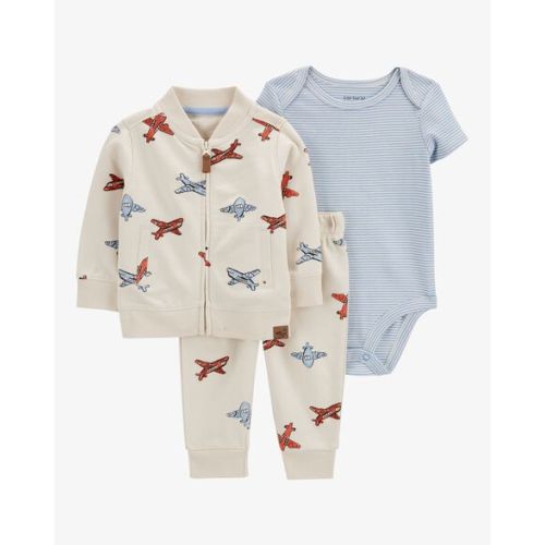 Baby 3-Piece Airplane Little Cardigan Set - Carter's | Carter's