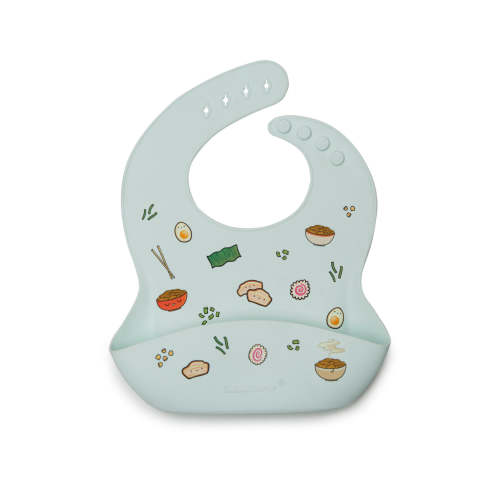 Silicone Bib Printed - Ramen