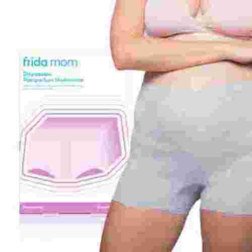 Frida Mom Disposable Postpartum Underwear for Women, Boyshort, One Size Petite (8 Count)