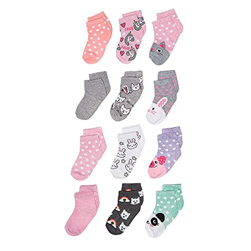 Cherokee Baby Girls' 12 Pack Shorty Socks
