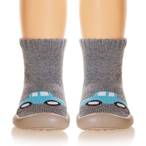 Baby Shoes Toddler Boys Girls First Walking Socks Shoes Non-Skid Slipper Indoor Floor Sneakers for Unisex Newborn Infants