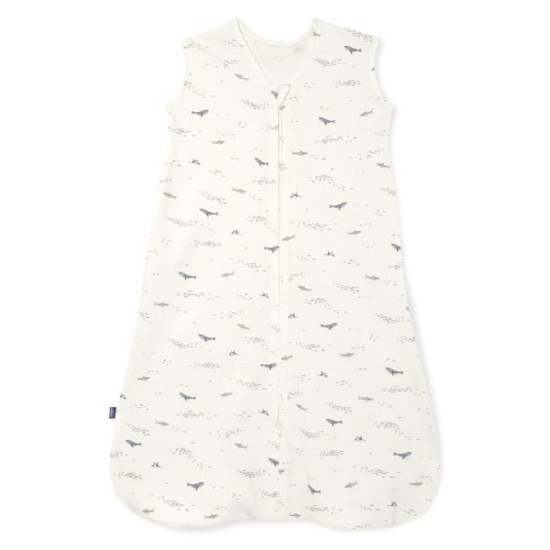 HALO SleepSack wearable blanket, 100% cotton, Cream Ocean Life, SM, 0-6M - small