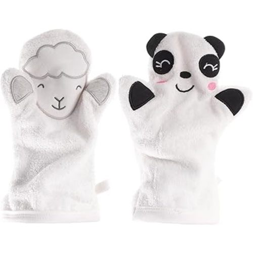 2Pcs bath gloves baby bath baby scrubber bath brush body scrub mitt shower back scrubber mittens kids bath wash gloves bathing gloves clean Accessories cotton white newborn