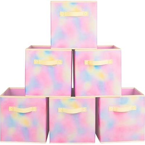 ShellKingdom Storage Bins, Foldable Fabric Storage Cubes And Cloth Storage