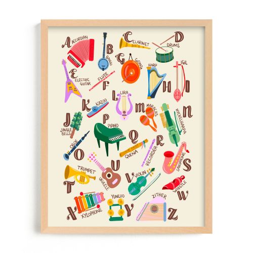 Musical Alphabet Framed Wall Art by Minted for West Elm