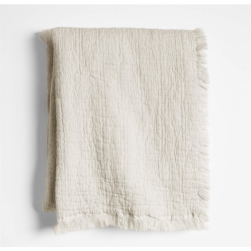 Supersoft Organic Cotton Gauze Stone Tan Baby Stroller Blanket