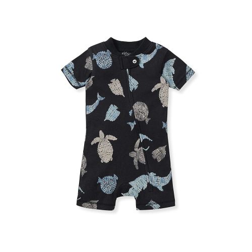 Burt's Bees Baby Unisex Baby Short Sleeve Pajamas, One-piece Sleeper Romper Pjs, Snug Fit for Infants 3 to 24 Months