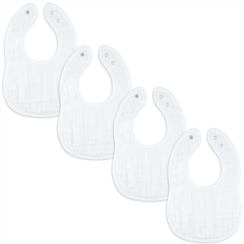 Muslin Bibs in White – Comfy Cubs