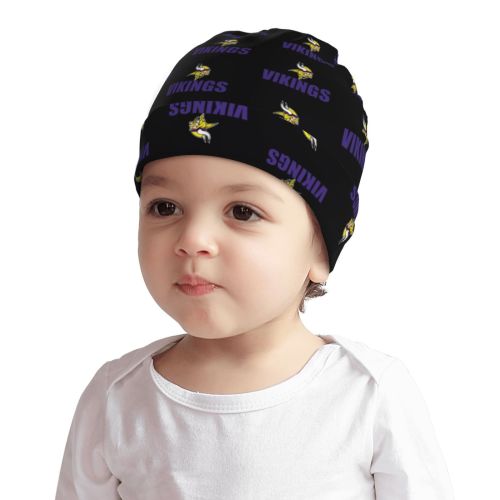Vikings Football team infant cotton pullover hat, newborn winter warm hat, universal skin-friendly soft and comfortable hat for boys and girls