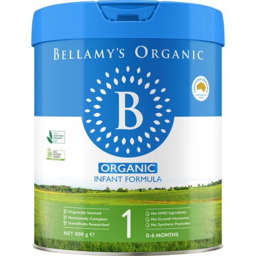 Bellamy's Organic Step 1 Infant Formula 0-6 Months 800g