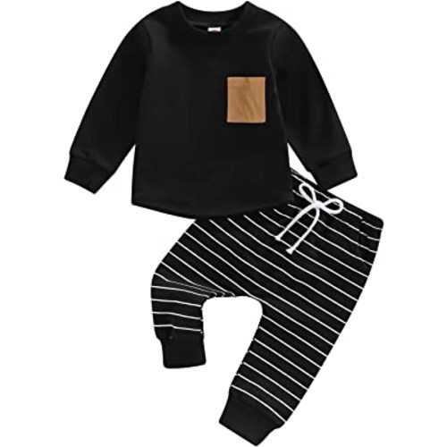 CIYCUIT Toddler Baby Boy Clothes Long Sleeve Sweatshirt Pants Set Fall Winter Outfits