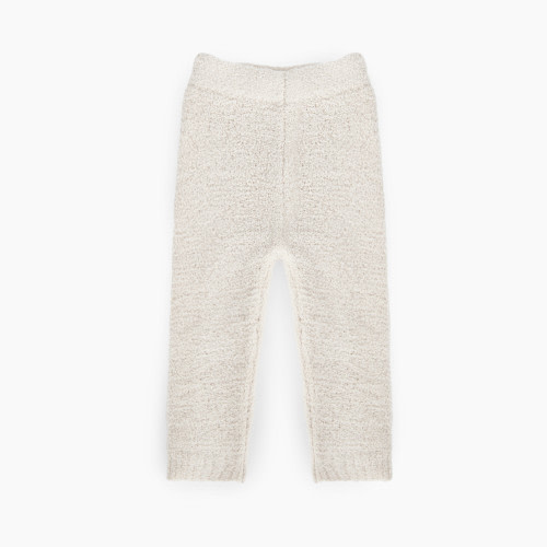 7AM Enfant Fuzzy Leggings - Ecru, 0-3 M