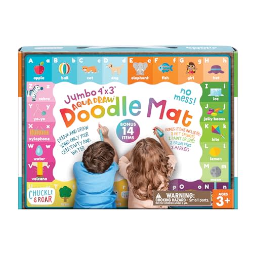 Chuckle & Roar - Doodle Mat - Water Color Fun - Mess Free Arts and Crafts - Great for Toddlers
