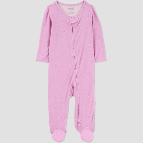 Carter's Just One You® Baby Girls' Comfy Soft Geo Sleep N' Play - Pink/white Newborn
