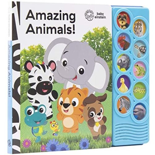Baby Einstein - Amazing Animals 10-Button Sound Book - PI Kids (Play-A-Sound)