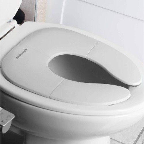 JOOL BABY PRODUCTS Folding Travel Potty Seat with Free Travel Bag, Color: Gray
