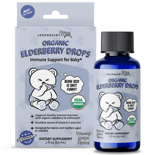 Organic Elderberry Syrup | Immune Support for Babies, Toddlers & Kids | Legendairy Milk