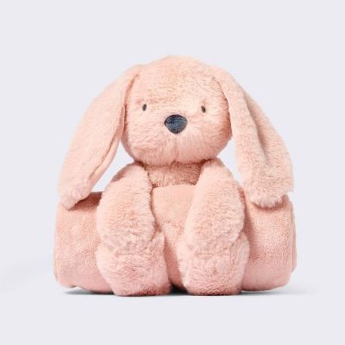 Plush Blanket with Soft Toy - Pink Bunny - Cloud Island™