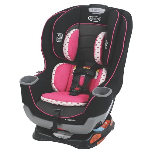 Graco Extend2Fit Convertible Baby Car Seat, Rear and Forward Facing, Adjustable Extension Panel for Extra Legroom, Kenzie
