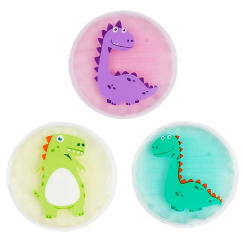 Hilph Kid Ice Pack for Boo Boos, 3 Pack Children Gel Ice Pack for Kids Injuries, Baby Ice Pack Hot Cold Pack for Kids Pain Relief, Fever, Swelling, Bruise, Wisdom Teeth, Breastfeeding - 4.52"x4.52"