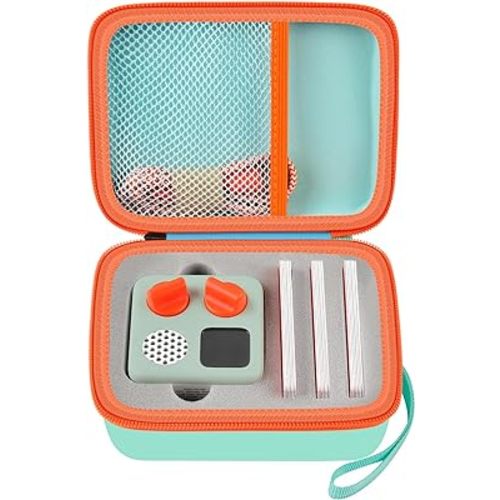 casmilee Travel Case Compatible with Yoto Mini – Kids Audio & Music Player, Holder Bag for Children’s Speaker Plays Audiobook Cards -Green