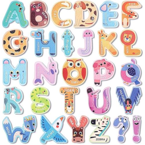 Magnetic Letters for Classroom Whiteboard, Alphabet Magnets ABC for Toddlers Fridge 1-3 Year Old, Large Jumbo Refrigerator, Spelling Preschool Learning Toys for Boys Girls, Educational Games for Kids