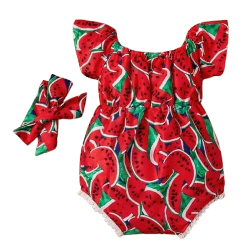 Buy Girls Watermelon Baby Swimsuit and Headband