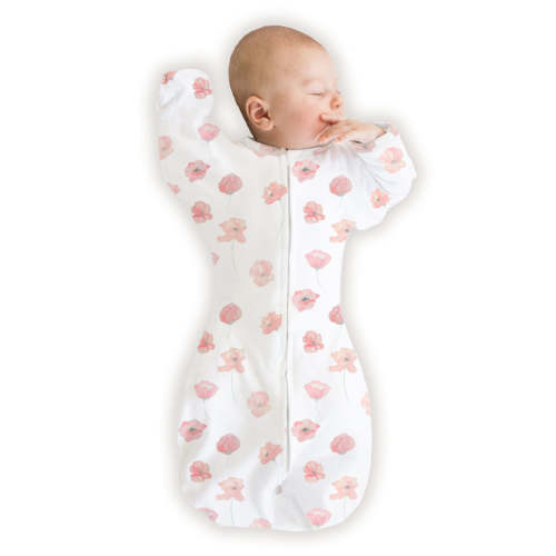 Organic Transitional Swaddle Sack - Arms Up 1/2-Length Sleeves & Mitte – SwaddleDesigns