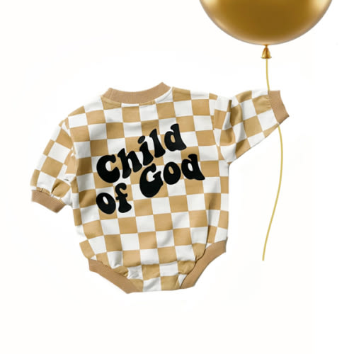 Child of God Checker Bubble Jumpsuit