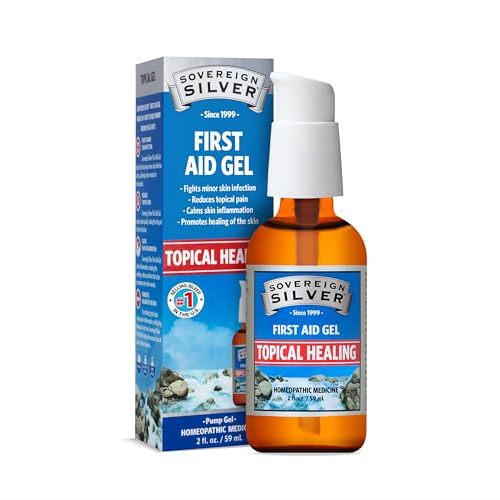 Sovereign Silver First Aid Gel – Topical Healing Homeopathic Medicine, 2 oz.