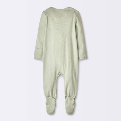 Baby 3pk Weiner Dogs Cotton Sleep N' Play - Cloud Island™ 0-3M: Footed Pajamas, Mitten Cuff, Zipper Closure