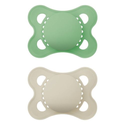Mam Matte Original Unprinted Pacifier 0-6m - Boy - 2pc