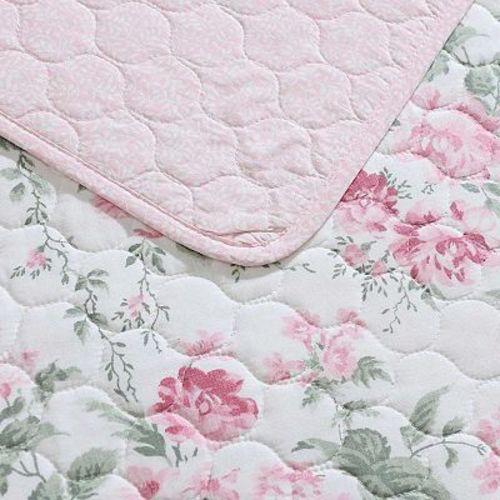 Laura Ashley Olivette Pink Floral Quilt