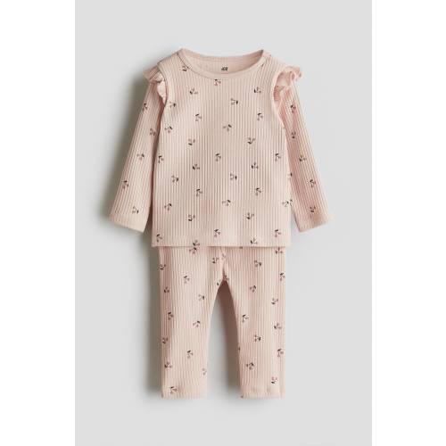 Ribbed Cotton Set- Cherries- 6M