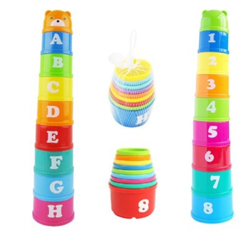 C Toys Parent Child Education Cups Ognitive Cups And Early Stacking Education