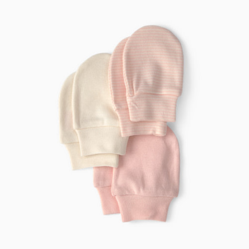 Mittens (3 Pack) - Pink/Ivory