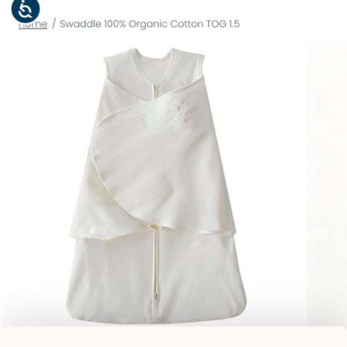 Cream Organic Cotton Swaddle - Newborn | HALO