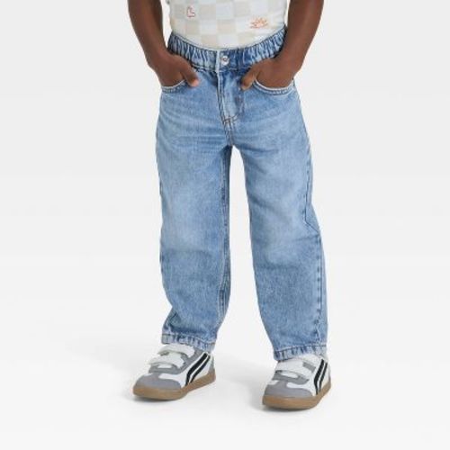 Toddler Boys' Relaxed Fit Snap Denim Pants - Cat & Jack™