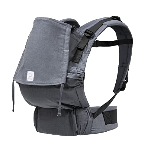 Stokke Limas Carrier Flex, Slate Melange - Full-Buckle Baby Carrier - Ergonomic with Adjustable Features - Three Carrying Options - Safe for Babies from 1 Month/8.8 lbs to 44.1 lbs