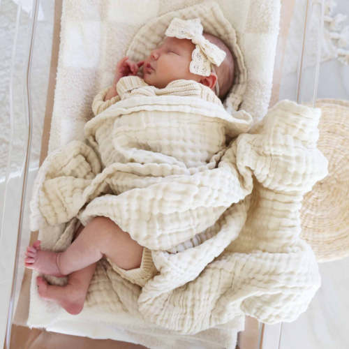Organic Cotton Gauze Swaddle Blankets