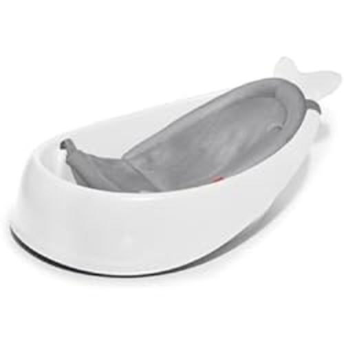 Skip Hop Baby Bath Tub, 3-Stage Smart Sling Tub, Color Grey