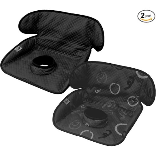 Piddle Pad 2-Pack, Potty Training Car Seat Protector, Waterproof Toddler Car Seat Cover & Stroller Protector, Machine Washable, Anti-Slip, Universal Fit, Baby Essentials (Orange)