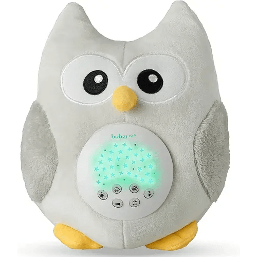 Baby Soother Cry Activated Sensor Toys Owl White Noise Sound Machine, Toddler Sleep Aid Night Light, Unique Baby Girl Gifts & Baby Boy Gifts, Woodland Baby Shower,Portable New Baby Gift Gender Neutral