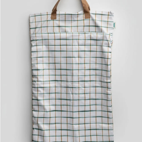 Large Zipper Hanging Wet Bag - Autumn Plaid - Kinder