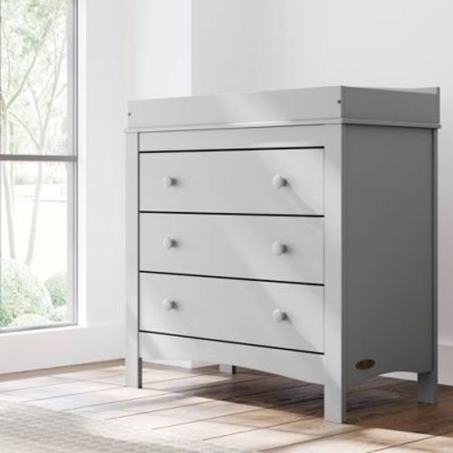 Graco Noah 3-Drawer Dresser with Removable Changing Table Topper - Driftwood
