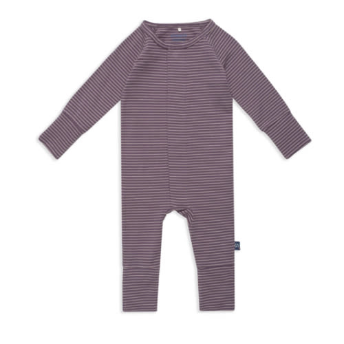 plum / rainy day stripe cloudstretch™ magnetic convertible coverall – Magnetic Me