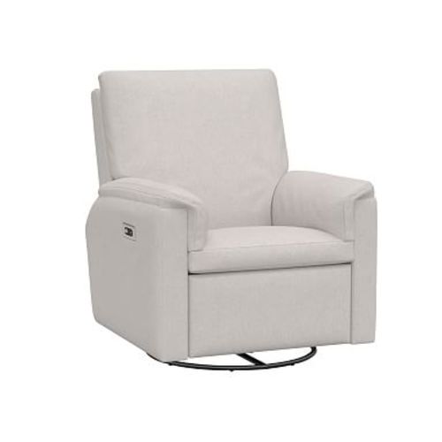 Dream Power Swivel Glider & Recliner, Brushed Chenille, Dove
