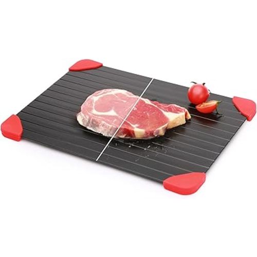 Defrosting Tray for Frozen Meat, Miraculous Rapid Natural Heating Defroster Board, Small Size Thawing Plate Kitchen Mat