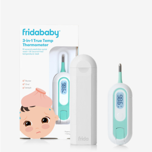 Frida Baby 3-in-1 Rectal, Underarm & Oral Thermometer for Kids, Digital Baby Thermometer for Infants, Toddlers, & Kids, FSA/HSA Eligible