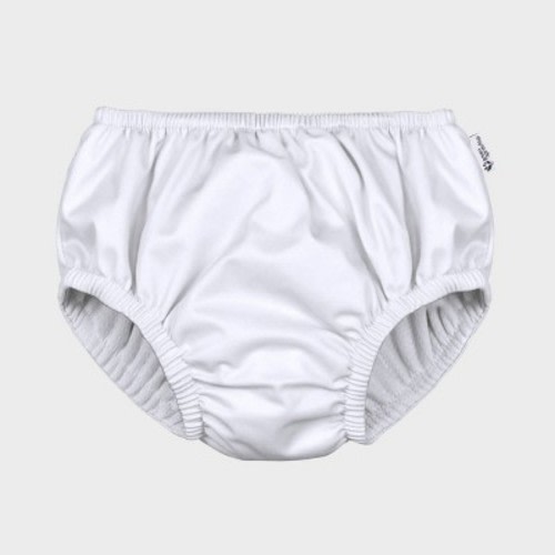 green sprouts Baby Eco Pull-Up Solid Reusable Swim Diaper - White 6M